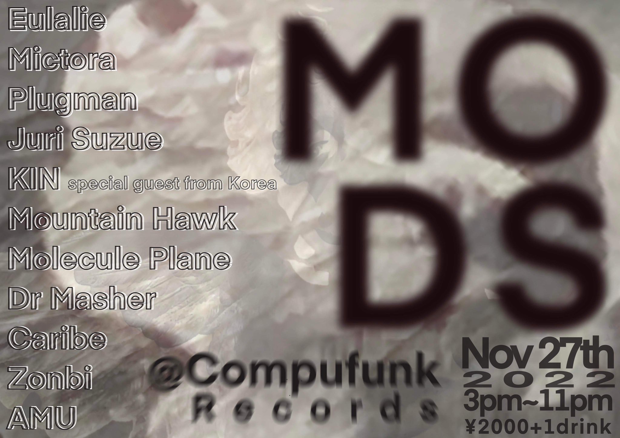11/27 MODS 出演キャンセル